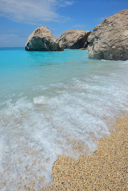 电离海水域,靠近AgiosNikitas,Lefkada图片