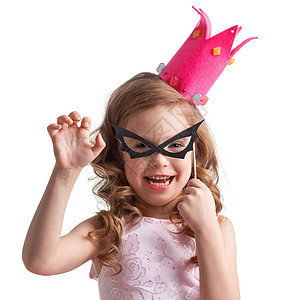 美丽的糖果公主女孩皇冠蝙蝠具,万节戴着蝙蝠具的小女孩图片