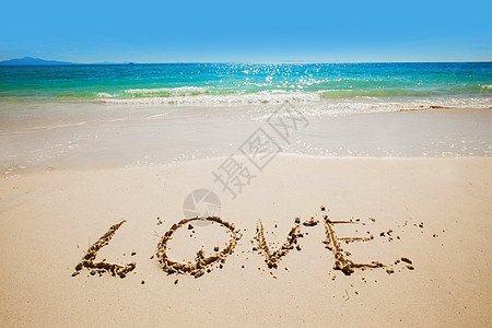 心画文字海滩写沙滩上海滩上画画的心高清图片下载 正版图片 摄图网