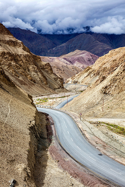 喜马拉雅山公路nh1公路拉达克,喜马拉雅山的SrinarLeh国道nh1拉达克,图片