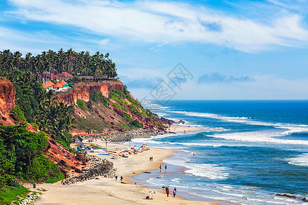 印度最好的海滩之瓦卡拉海滩,喀拉拉邦,印度瓦卡拉海滩,印度图片