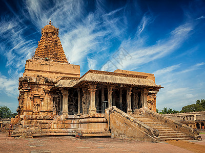 泰米尔纳德邦著名的旅游地标皮利格里马奇遗址布里哈迪什瓦拉Brihadishwarar寺庙坦乔尔Thanjur图片