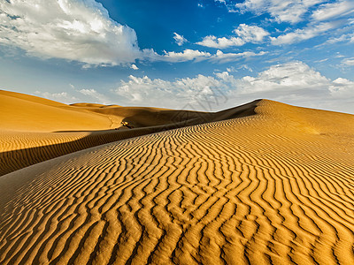 塔尔沙漠的萨姆沙丘拉贾斯坦邦,印度沙漠中的沙丘图片
