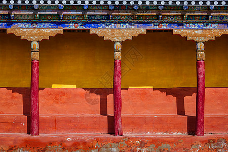 蒂克西贡帕佛教寺院的建筑拉达克,佛教建筑图片