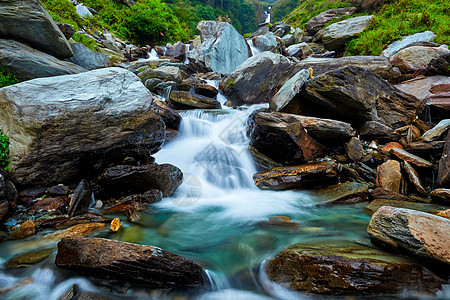 印度希马查尔邦巴格苏瀑布瀑布巴格苏瀑布Bhagsu,印度河川邦图片