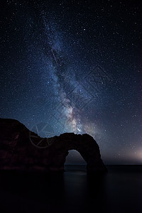 惊人的彩色图像银河星系海洋景观多塞特英国图片