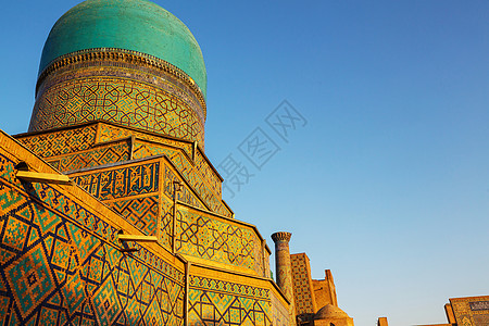 乌兹别克斯坦首都布哈拉的地中海图片