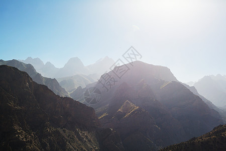 塔吉克斯坦范恩山的美丽景观图片