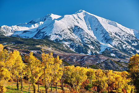 索布里斯山秋季景观科罗拉多岩石山,美国图片