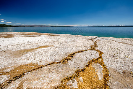黄石湖温泉,西拇指间歇泉盆地地区,怀俄明州,美国图片