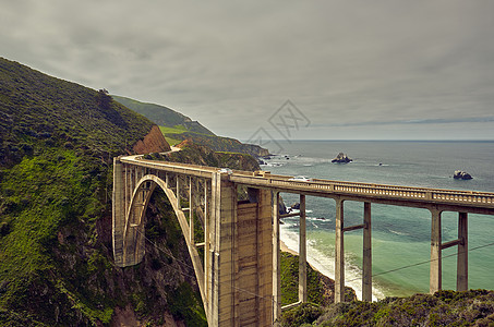 河大桥高速公路上滨海地区,加利福尼亚,美国图片