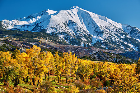 索布里斯山秋季景观科罗拉多岩石山,美国图片