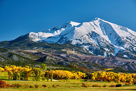 索布里斯山秋季景观科罗拉多岩石山,美国图片