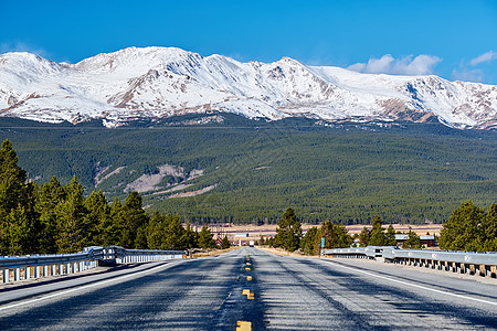 科罗拉多州洛基山脉的公路,美国图片