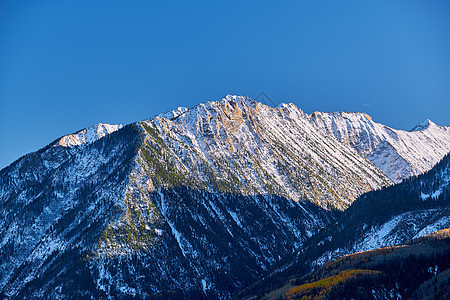 秋季景观基伯尔科罗拉多岩石山,美国图片