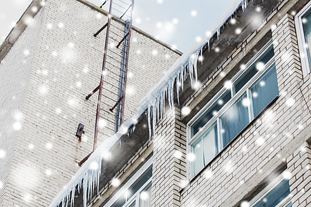 季节,住房冬季建筑居住房屋立上的冰柱建筑客厅立上的冰柱图片