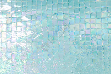 游泳背景青绿色水瓷砖游泳池瓷砖游泳池里的绿松石水背景图片