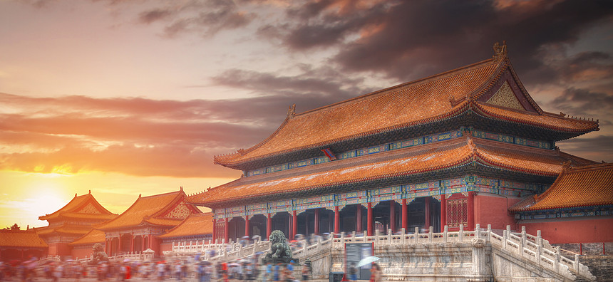 紫禁城世界上最大的宫殿建筑群位于中国北京的中心