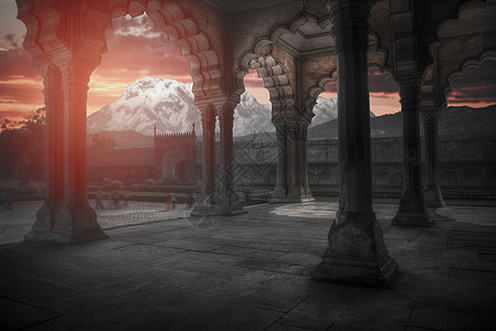 红色堡垒印度阿格拉市的个堡垒印度图片