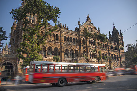 查特拉帕蒂希瓦吉,前维多利亚终点站印度孟买的个历史火车站,印度最繁忙的城市之图片