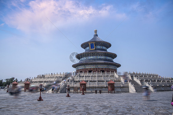 天坛北京市中心的寺庙修道院建筑群图片