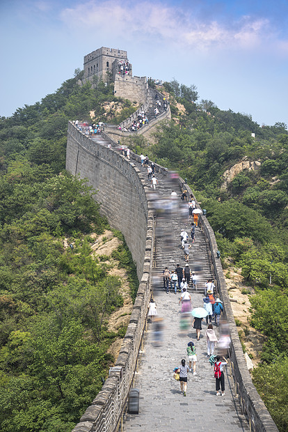 中国长城山脉的景色图片