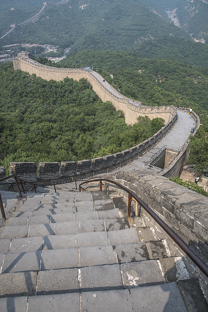 中国长城山脉的景色图片