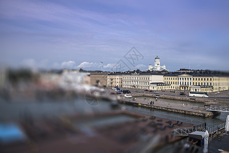 赫尔辛基市历史中心的船只堤坝芬兰图片