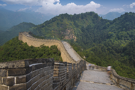 中国长城山脉的景色图片