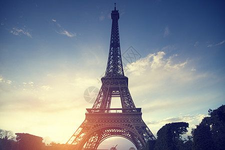 法国巴黎埃菲尔铁塔景色图片