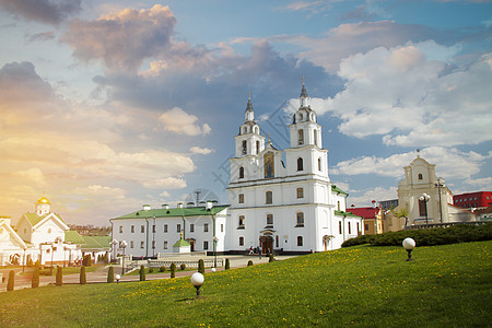 白俄罗斯明斯克的所徒教堂东欧图片