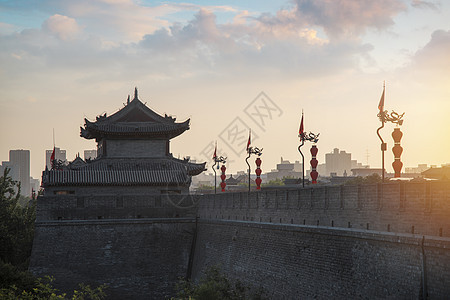 西安城墙中国建筑的最大纪念碑图片