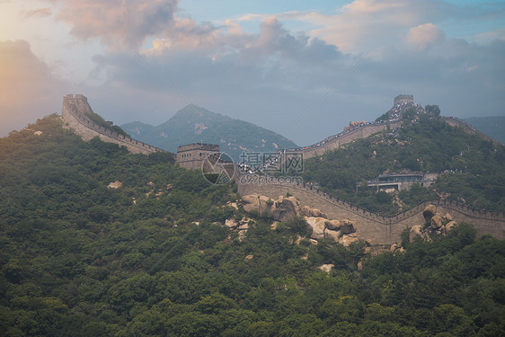 中国长城山脉的景色图片