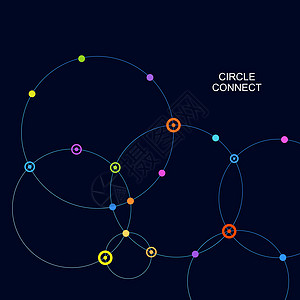 网络模板连接圈的数字背景网络模板数字背景与连接圈图片