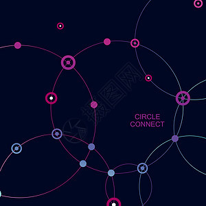 网络模板连接圈的数字背景网络模板数字背景与连接圈图片