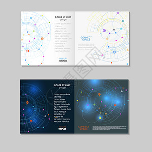 带点线的矢量抽象技术小册子带点线的矢量抽象技术小册子图片