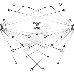 几何建模几何抽象连接线点几何抽象连接线点背景