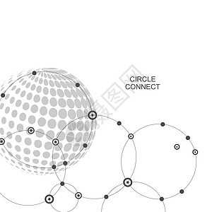 半色调矢量抽象虚线圆圈插图半色调矢量抽象虚线圆圈插图图片