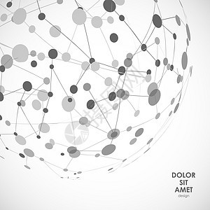 抽象向量将圆与分子结构连接来抽象向量将圆与分子结构连接来图片
