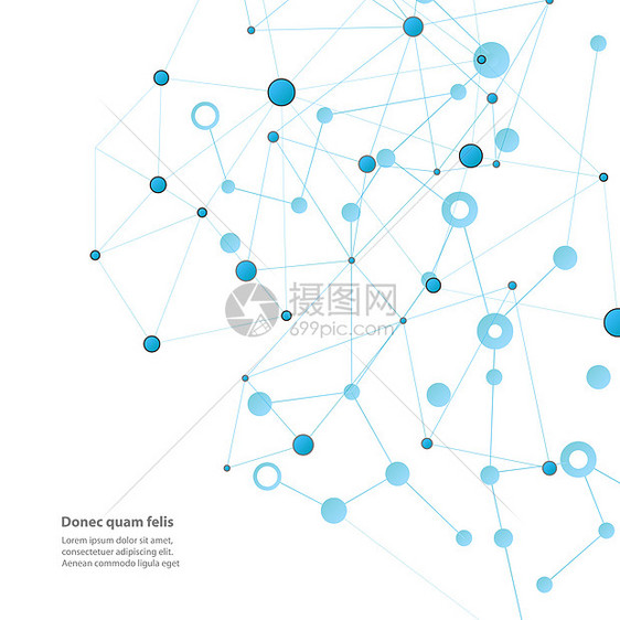 分子键元素的现代矢量现代矢量图片