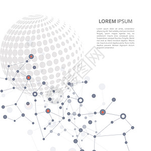 矢量分子与半色调行星连接矢量分子与半色调行星连接图片
