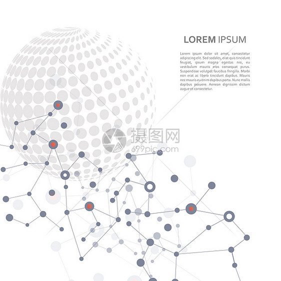 矢量分子与半色调行星连接矢量分子与半色调行星连接图片