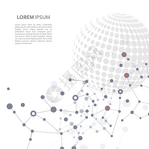 矢量分子与半色调行星连接矢量分子与半色调行星连接图片
