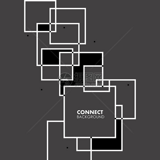 重叠的正方形背景矢量插图重叠正方形背景矢量插图图片