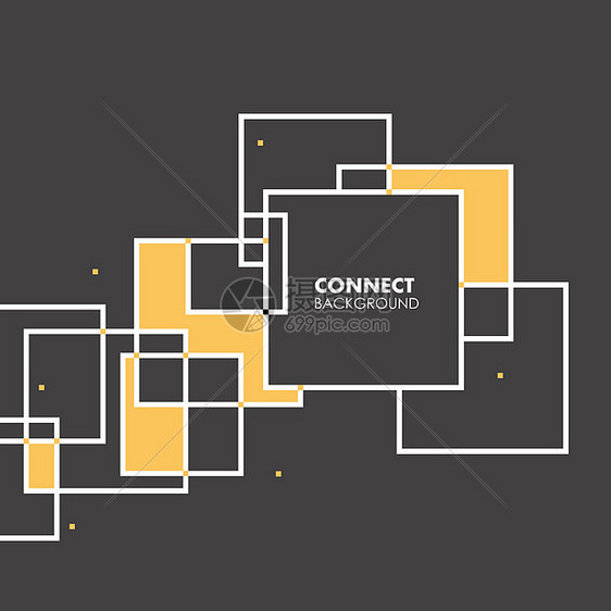 重叠的正方形背景矢量插图重叠正方形背景图片