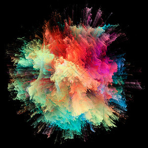 彩色爆炸系列色彩斑斓的条纹背景艺术想象的上图片