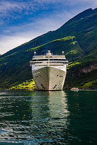 游轮,挪威吉兰格峡湾上的游轮旅游度假旅游图片