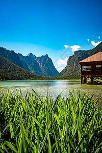 多比亚科湖白云岩,意大利多比亚科湖白云岩,美丽的自然意大利自然景观阿尔卑斯山图片