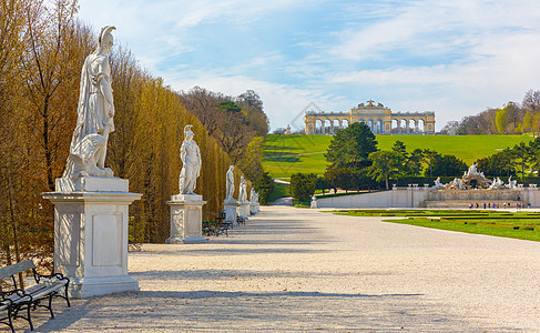 维也纳的香布伦宫花园图片