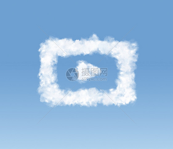 形状云的照片图片